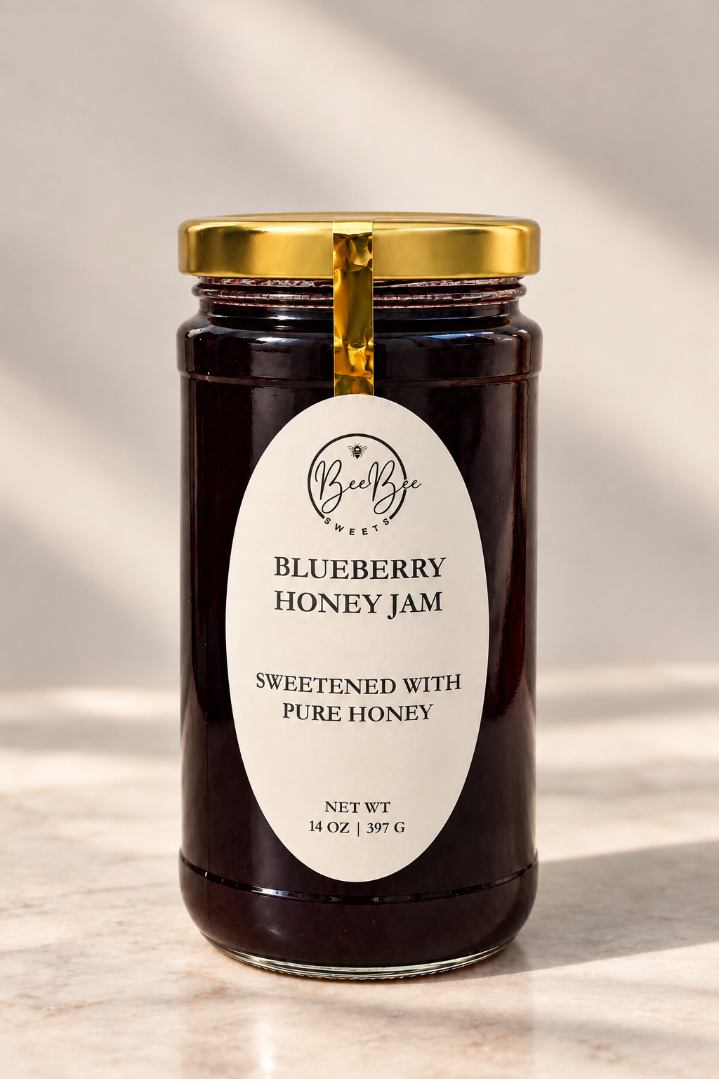 14 oz Blueberry Honey Jam