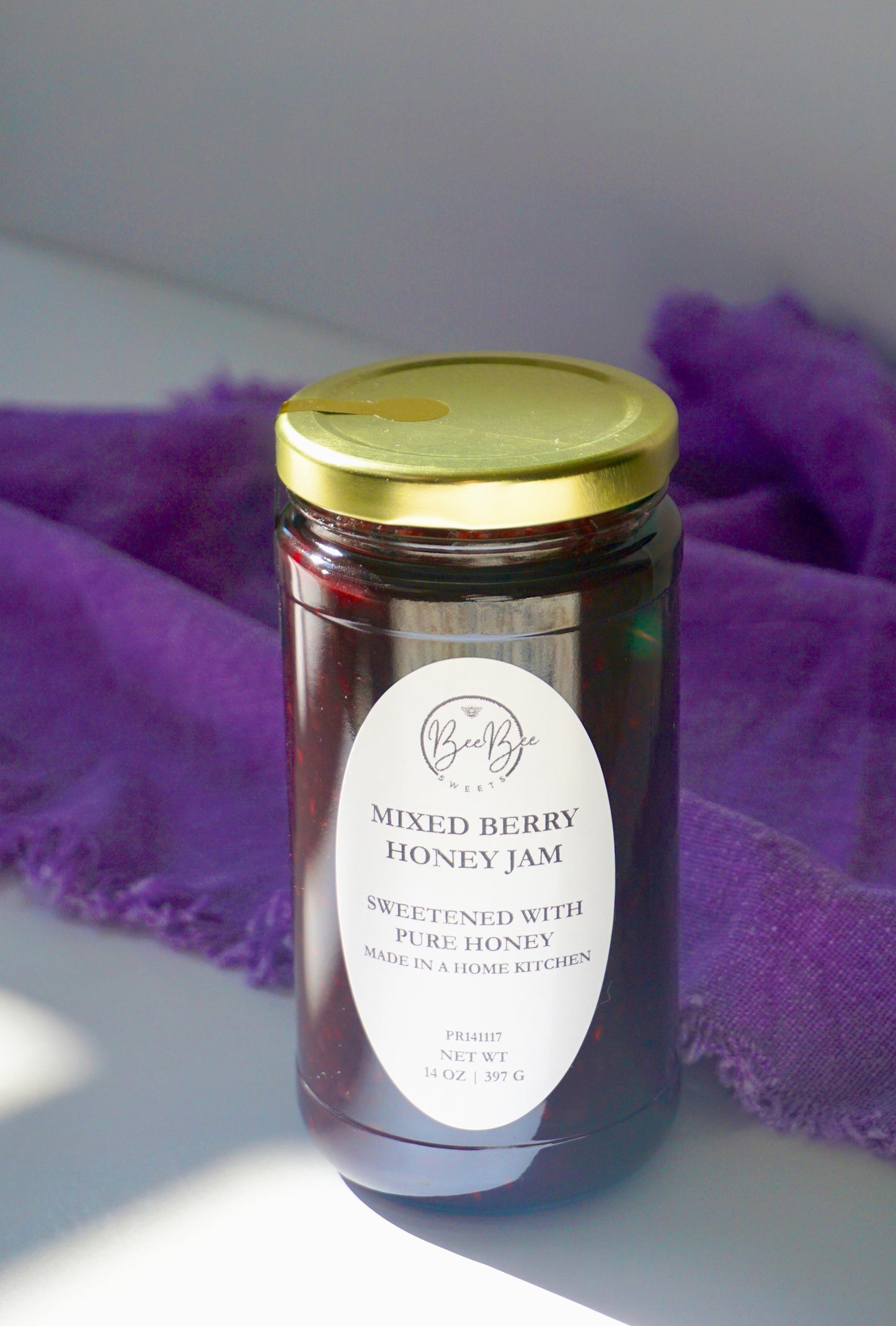 14 oz Mixed Berry Honey Jam