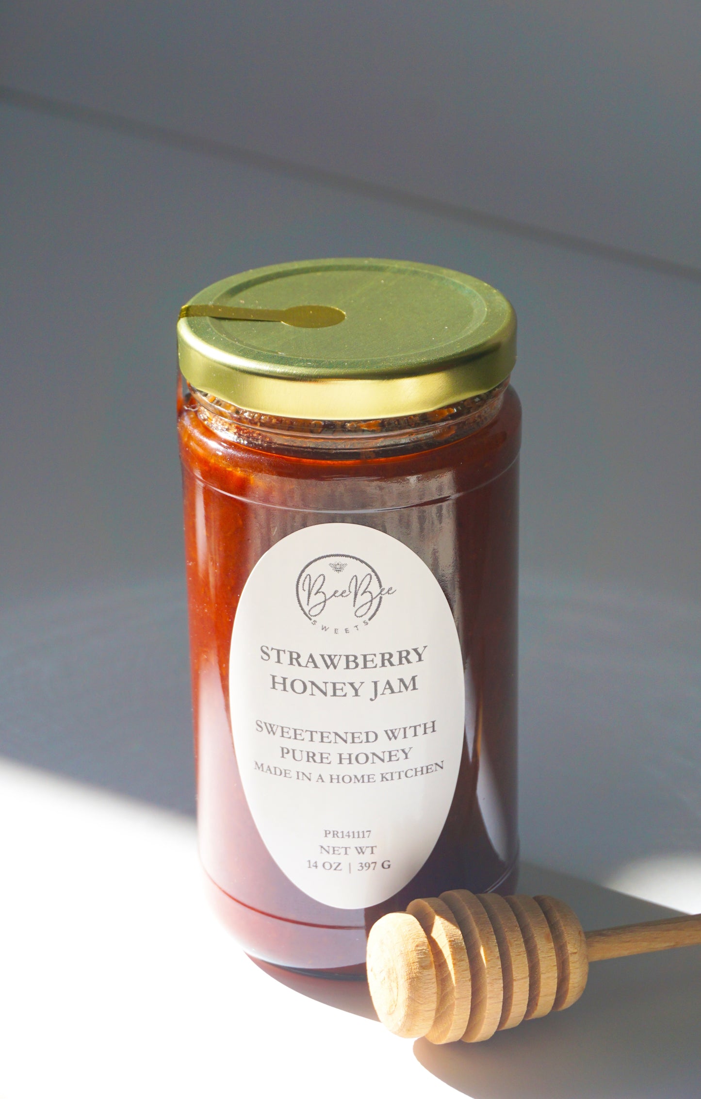 14 oz Strawberry Honey Jam