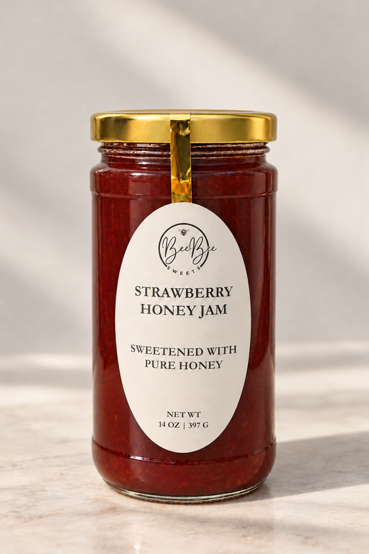 14 oz Strawberry Honey Jam