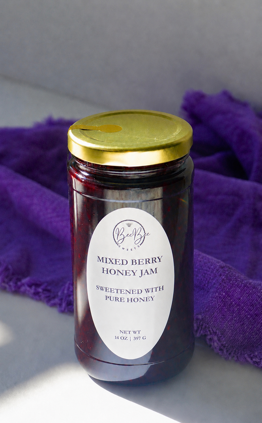 14 oz Mixed Berry Honey Jam