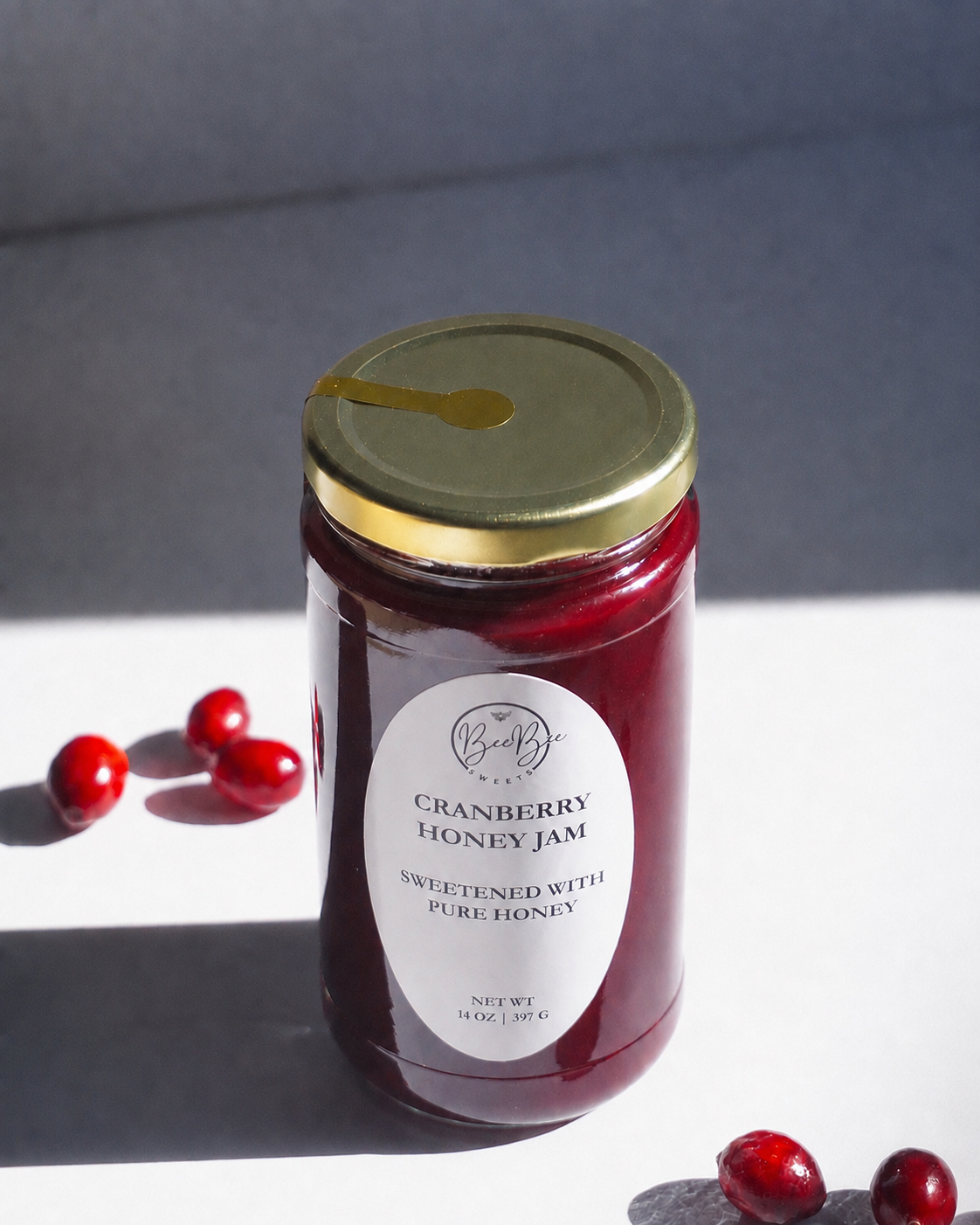 14 oz Cranberry Honey Jam (Limited Edition)